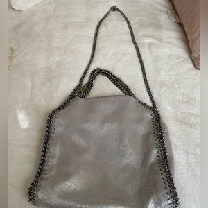 Stella McCartney faux-leather crossbody bag.